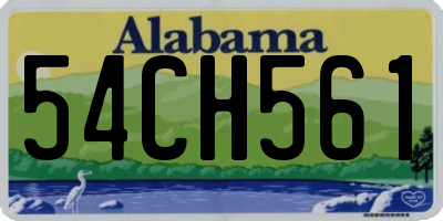 AL license plate 54CH561