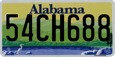 AL license plate 54CH688