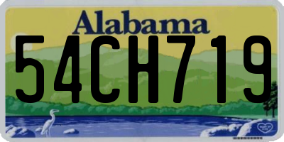 AL license plate 54CH719