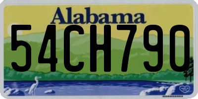 AL license plate 54CH790