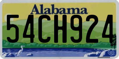 AL license plate 54CH924