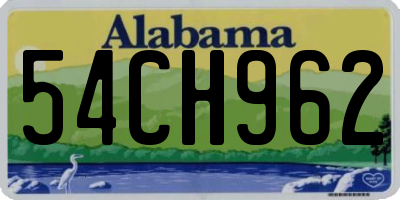 AL license plate 54CH962