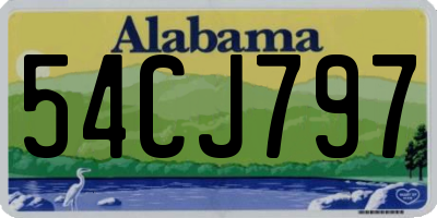 AL license plate 54CJ797