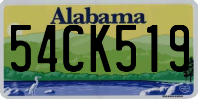 AL license plate 54CK519