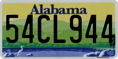 AL license plate 54CL944