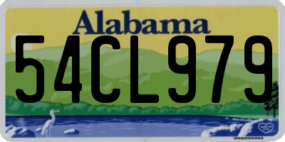AL license plate 54CL979