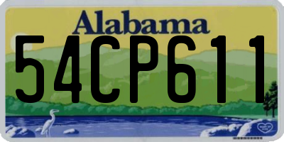 AL license plate 54CP611