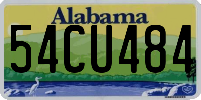 AL license plate 54CU484