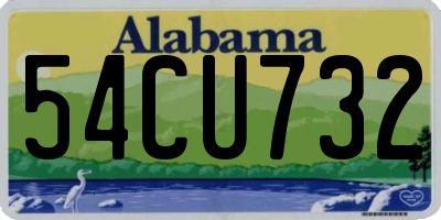 AL license plate 54CU732