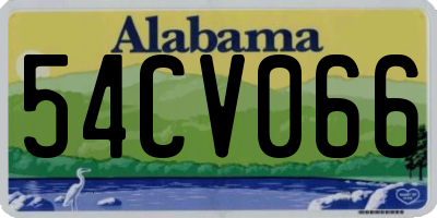 AL license plate 54CV066
