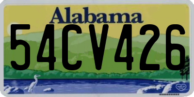 AL license plate 54CV426