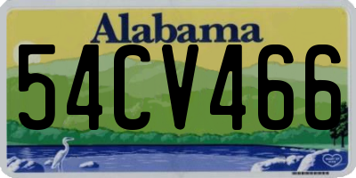 AL license plate 54CV466