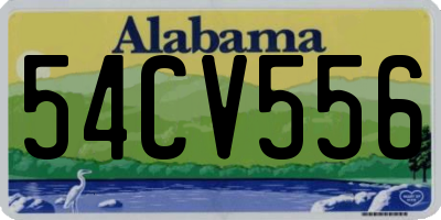 AL license plate 54CV556