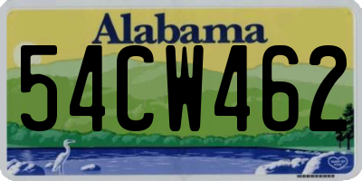 AL license plate 54CW462