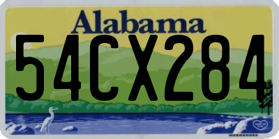 AL license plate 54CX284