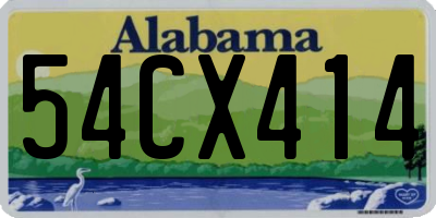 AL license plate 54CX414