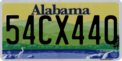 AL license plate 54CX440