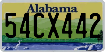 AL license plate 54CX442