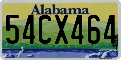AL license plate 54CX464