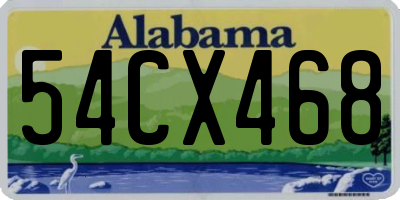 AL license plate 54CX468