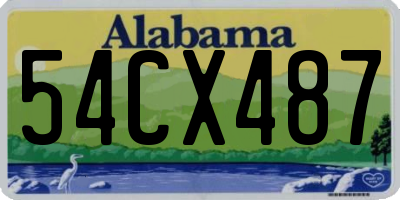 AL license plate 54CX487
