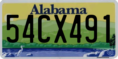 AL license plate 54CX491