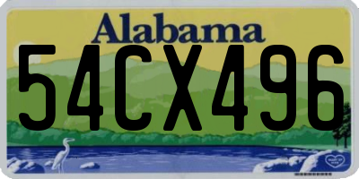 AL license plate 54CX496