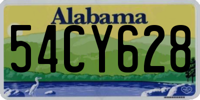 AL license plate 54CY628