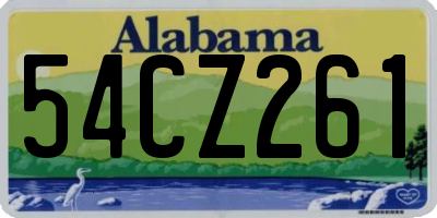 AL license plate 54CZ261