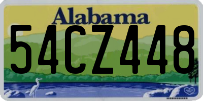 AL license plate 54CZ448
