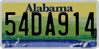 AL license plate 54DA914