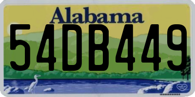 AL license plate 54DB449