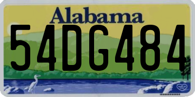 AL license plate 54DG484