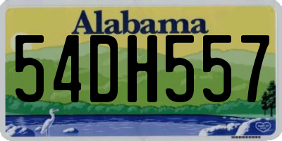 AL license plate 54DH557