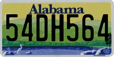 AL license plate 54DH564