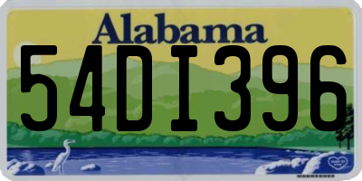 AL license plate 54DI396