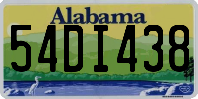 AL license plate 54DI438