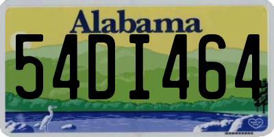 AL license plate 54DI464