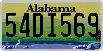 AL license plate 54DI569