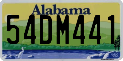 AL license plate 54DM441