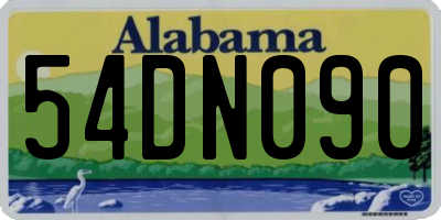 AL license plate 54DN090