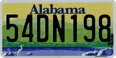 AL license plate 54DN198