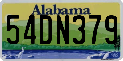 AL license plate 54DN379