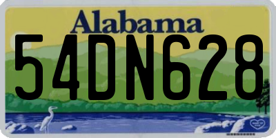 AL license plate 54DN628