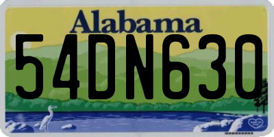 AL license plate 54DN630