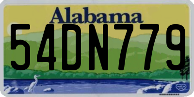 AL license plate 54DN779