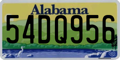AL license plate 54DQ956