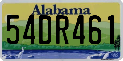 AL license plate 54DR461