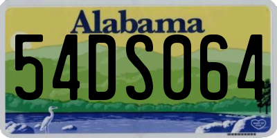 AL license plate 54DS064