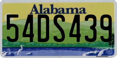 AL license plate 54DS439